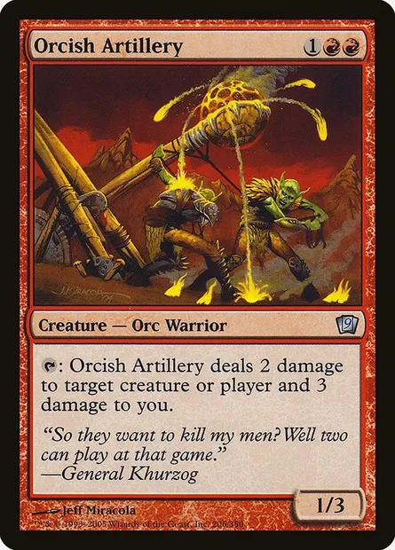 Orcish Artillery, Magic card 9ED 206★ — Ninth Edition set