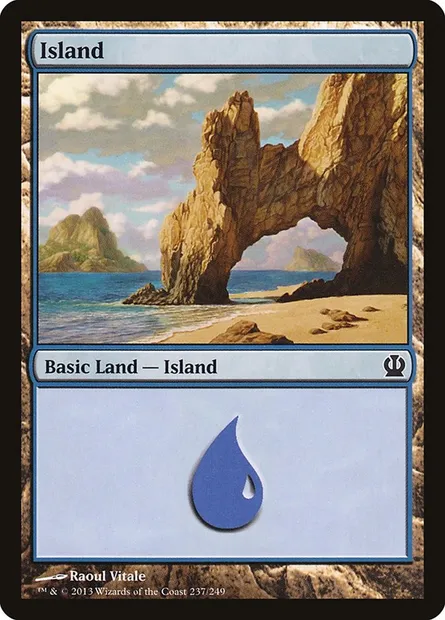 Island, Magic card THS 237 — Theros set