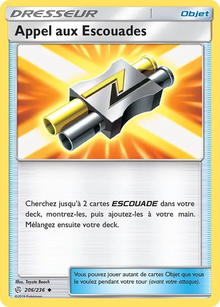 Appel aux Escouades, carte Pokémon CEC 206 — extension Éclipse Cosmique