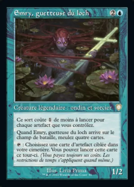 Emry, guetteuse du loch, carte Magic BRC 81 — extension The Brothers' War Commander