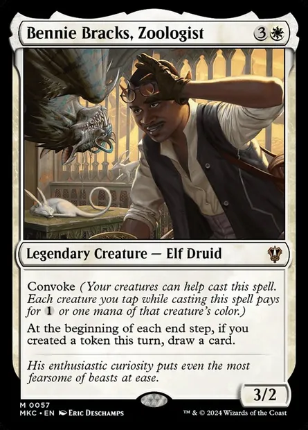Bennie Bracks, Zoologist, Magic card MKC 57 — Murders at Karlov Manor Commander set