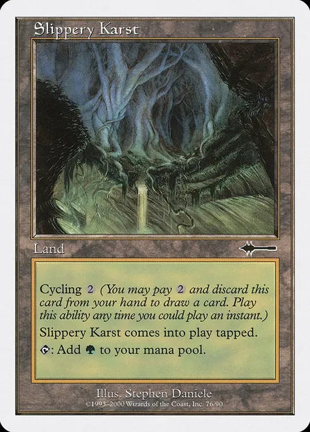 Slippery Karst, Magic card BTD 76 — Beatdown Box Set set