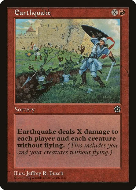 Earthquake, Magic card P02 94 — Portal Second Age set