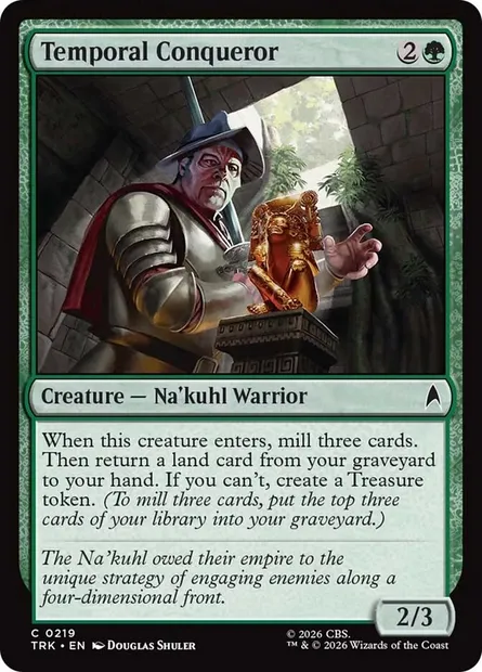 Temporal Conqueror, Magic card TRK 219 — Star Trek set