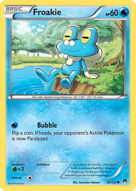 Froakie, Pokémon card BKP 38 — BREAKpoint set