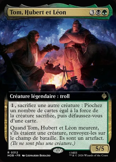 Tom, Hubert et Léon, carte Magic HOB 312 — extension The Hobbit