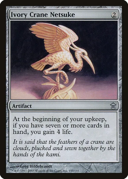 Ivory Crane Netsuke, Magic card SOK 155 — Saviors of Kamigawa set