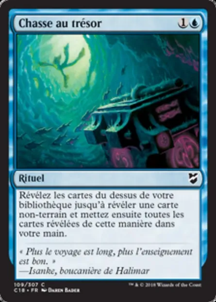 Chasse au trésor, carte Magic C18 109 — extension Commander 2018