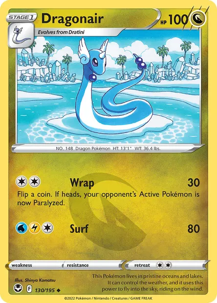 Dragonair, Pokémon card SIT 130 — Silver Tempest set