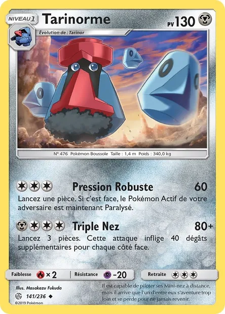 Tarinorme, carte Pokémon CEC 141 — extension Éclipse Cosmique