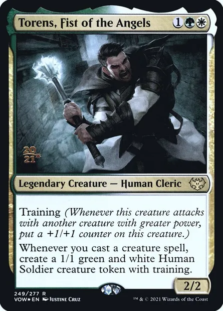 Torens, Fist of the Angels, Magic card PVOW 249s — Innistrad: Crimson Vow Promos set
