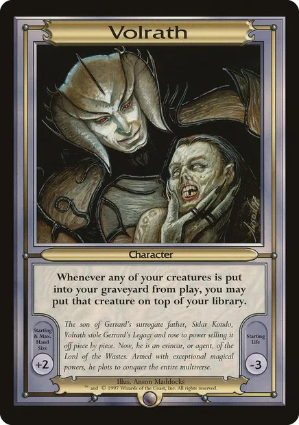Volrath, Magic card PVAN 208 — Vanguard Series set