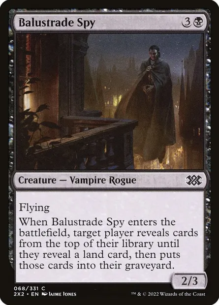 Balustrade Spy, Magic card 2X2 68 — Double Masters 2022 set