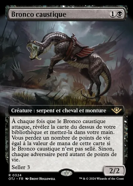 Bronco caustique, carte Magic OTJ 324 — extension Outlaws of Thunder Junction
