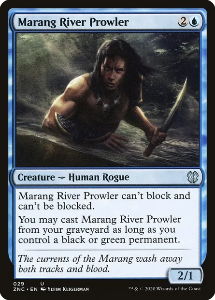 Marang River Prowler, Magic card ZNC 29 — Zendikar Rising Commander set