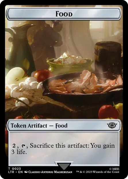 Food, carte Magic TLTR 23 — extension Tales of Middle-earth Tokens