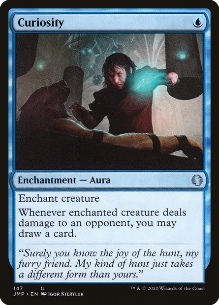 Curiosity, Magic card JMP 147 — Jumpstart set