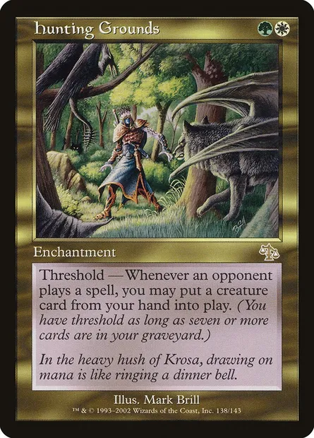 Hunting Grounds, Magic card JUD 138 — Judgment set