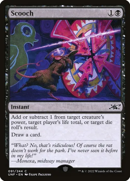 Scooch, carte Magic UNF 91 — extension Unfinity