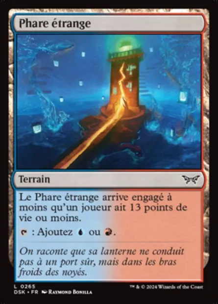 Phare étrange, carte Magic DSK 265 — extension Duskmourn: House of Horror