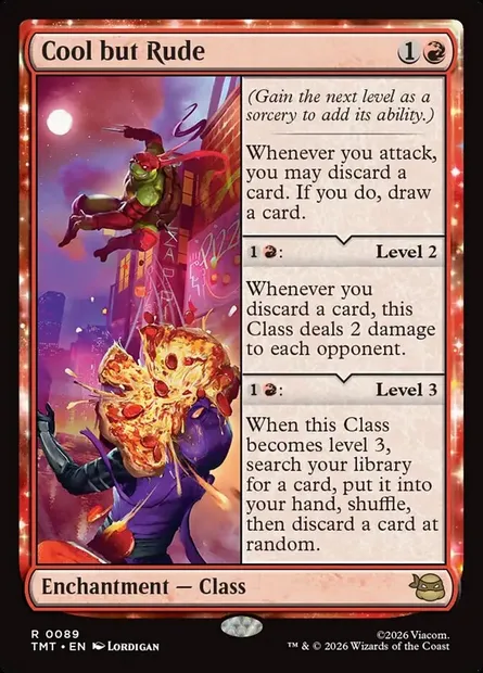 Cool but Rude, Magic card TMT 89 — Teenage Mutant Ninja Turtles set