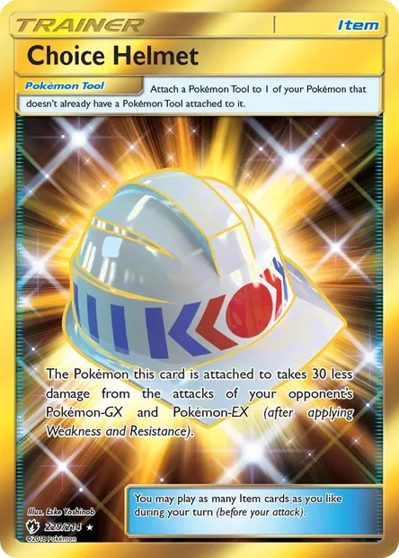 Choice Helmet, Pokémon card LOT 229 — Lost Thunder set