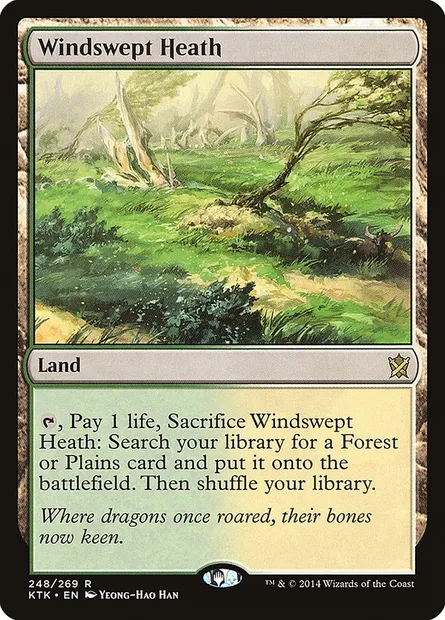 Windswept Heath, Magic card KTK 248 — Khans of Tarkir set