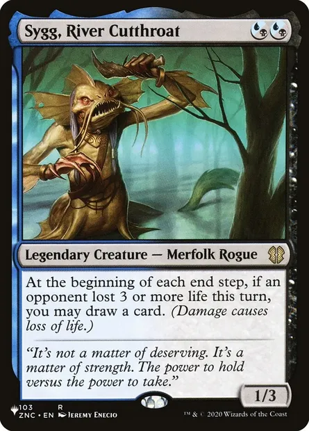 Sygg, River Cutthroat, Magic card PLST ZNC-103 — The List set