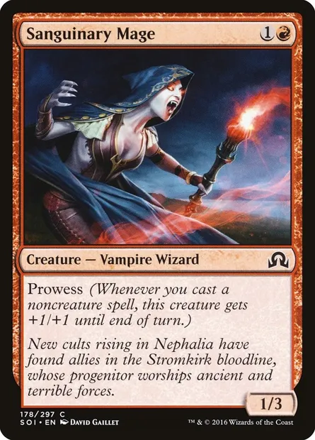 Sanguinary Mage, Magic card SOI 178 — Shadows over Innistrad set
