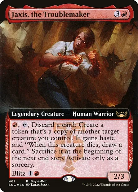 Jaxis, the Troublemaker, Magic card SNC 461 — Streets of New Capenna set