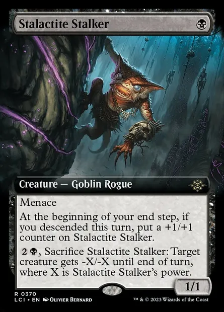 Stalactite Stalker, Magic card LCI 370 — The Lost Caverns of Ixalan set