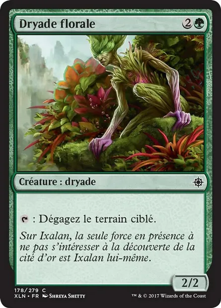 Dryade florale, carte Magic XLN 178 — extension Ixalan