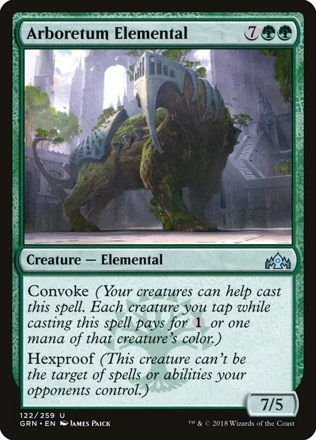 Arboretum Elemental, Magic card GRN 122 — Guilds of Ravnica set