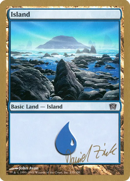 Île, carte Magic WC03 dz335 — extension World Championship Decks 2003