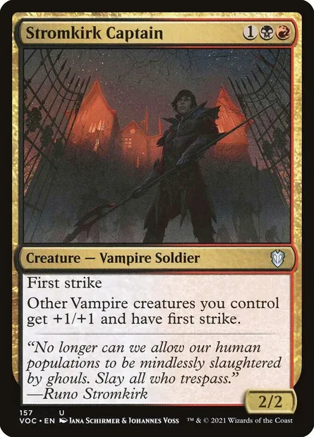 Stromkirk Captain, Magic card VOC 157 — Crimson Vow Commander set