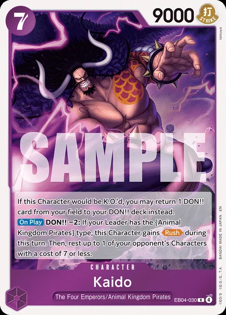 Kaido, One Piece card EB04-030 — EGGHEAD CRISIS set