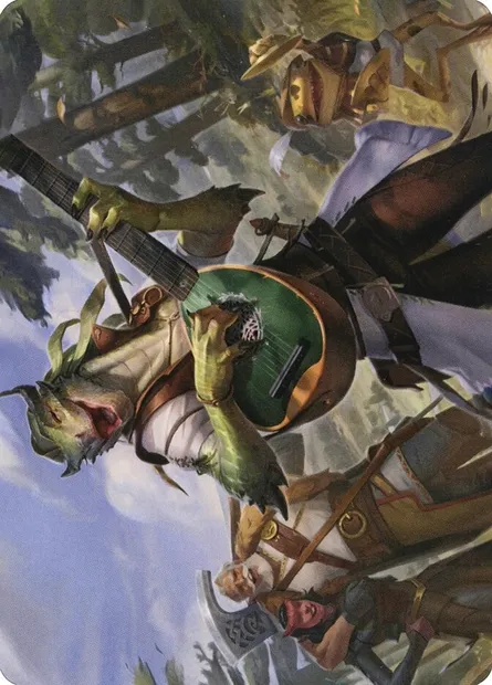 Wandering Troubadour // Wandering Troubadour, carte Magic AAFR 64 — extension Adventures in the Forgotten Realms Art Series