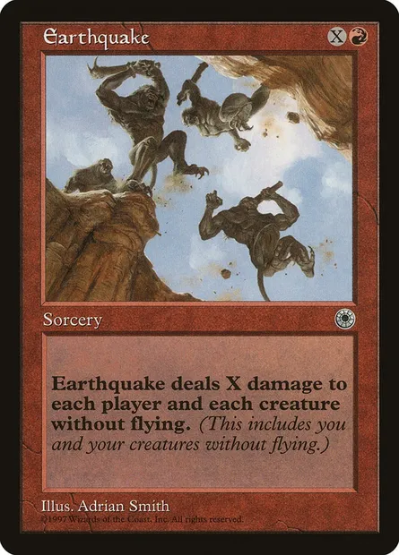 Earthquake, Magic card POR 124 — Portal set