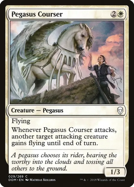 Pegasus Courser, Magic card DOM 29 — Dominaria set