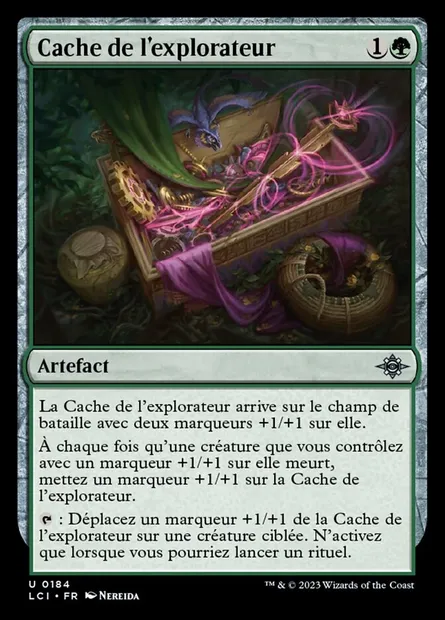 Cache de l'explorateur, carte Magic LCI 184 — extension The Lost Caverns of Ixalan