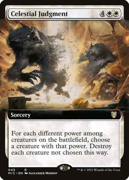 Celestial Judgment, Magic card MIC 43 — Midnight Hunt Commander set
