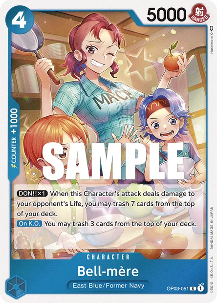 Bell-mère, carte One Piece OP03-051 — extension PILLARS OF STRENGTH