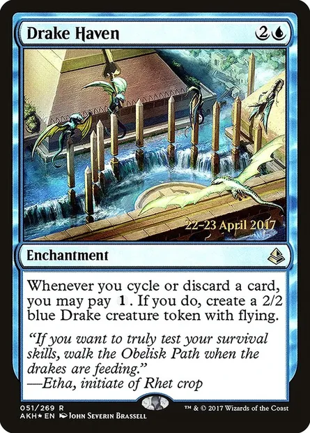 Havre de drakôns, carte Magic PAKH 51s — extension Amonkhet Promos