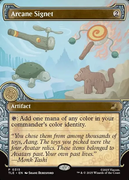 Cachet d'ésotérisme, carte Magic TLE 315 — extension Avatar: The Last Airbender Eternal