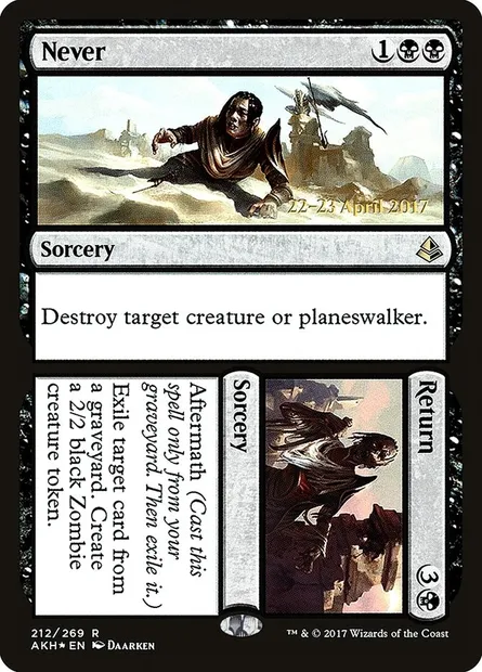 Impossible // Retour, carte Magic PAKH 212s — extension Amonkhet Promos