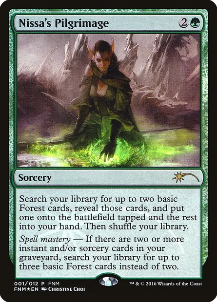 Nissa's Pilgrimage, Magic card F16 1 — Friday Night Magic 2016 set