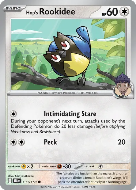 Hop's Rookidee, Pokémon card JTG 133 — Journey Together set