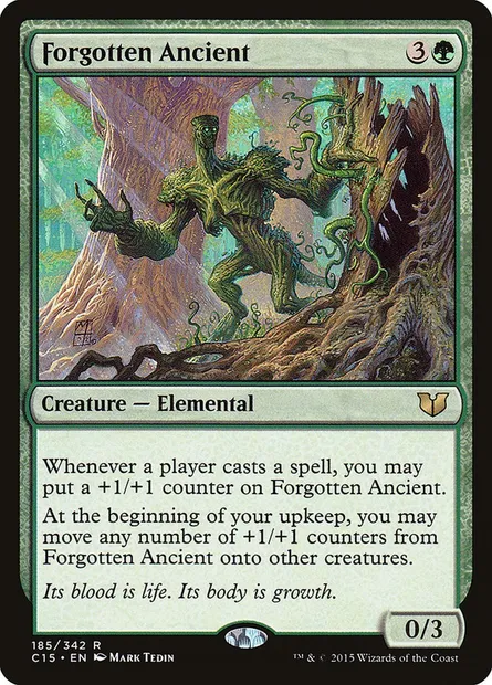 Forgotten Ancient, Magic card C15 185 — Commander 2015 set