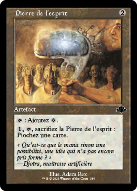 Pierre de l'esprit, carte Magic DMR 385 — extension Dominaria Remastered