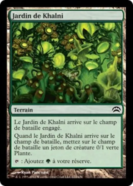 Jardin de Khalni, carte Magic PC2 122 — extension Planechase 2012